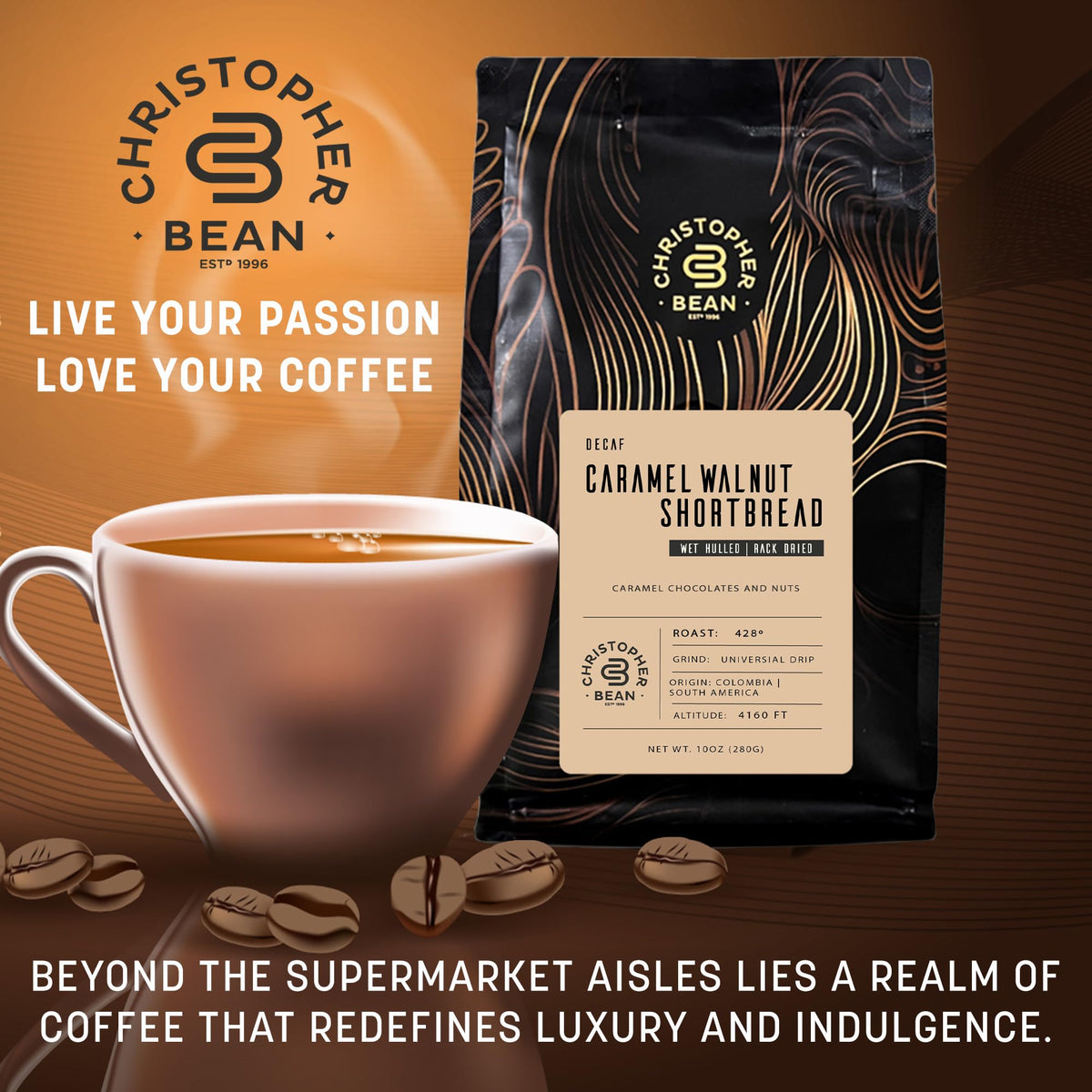 Christopher Bean Coffee kosher-certified-label confirms quality and compliant brewing standards