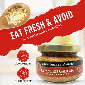 Christopher Ranch minced roasted garlic with pasta for rich sauce
