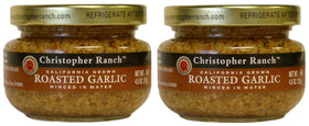 Christopher Ranch minced roasted garlic water jar ready to use in sauces