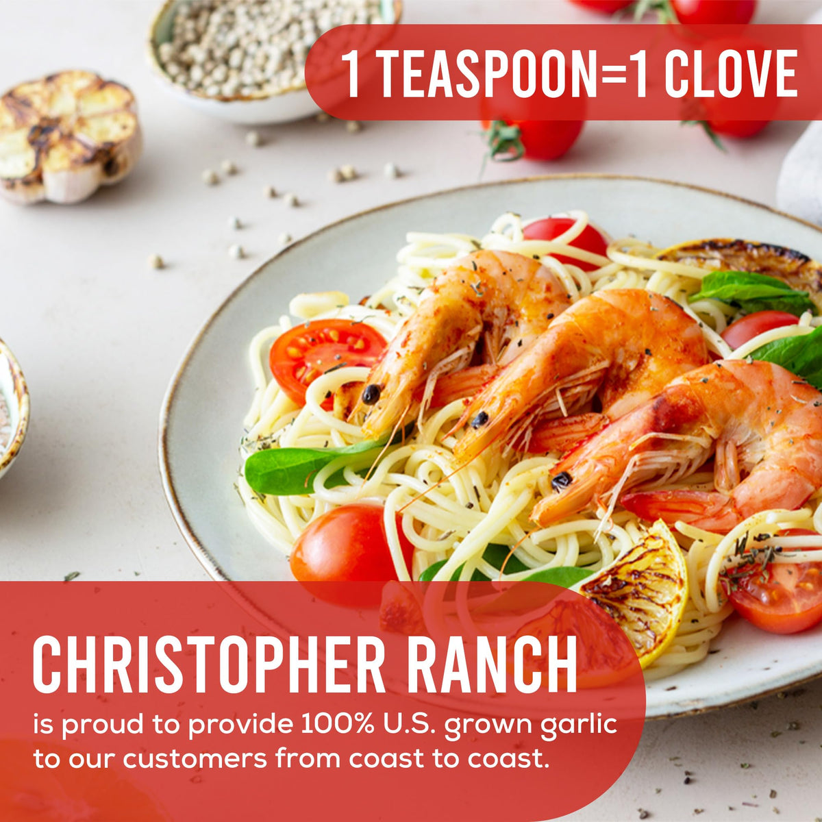 Christopher Ranch 8oz-pack image showcasing convenient jar packaging.