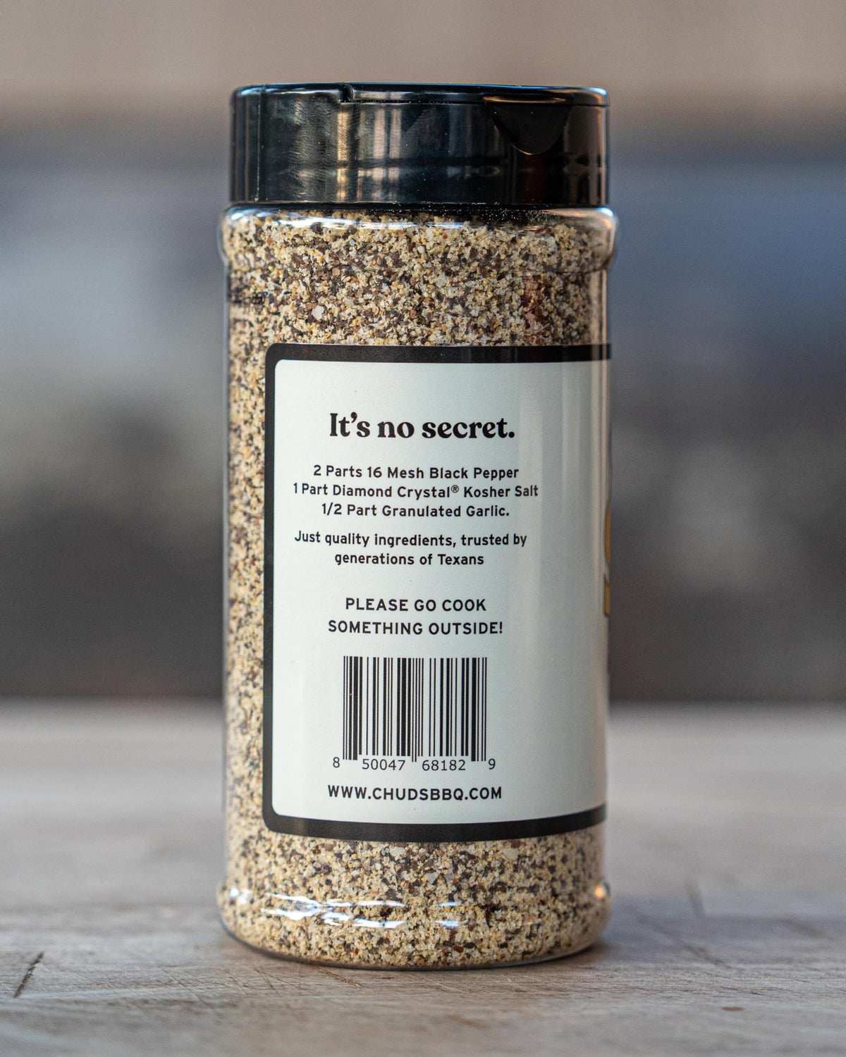 Chuds SPG rub jar label showcasing all-purpose seasoning for everyday cooking.