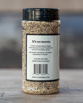 Chuds SPG rub jar label showcasing all-purpose seasoning for everyday cooking.