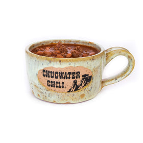 Chugwater Chili USA-made all-natural mix displayed on kitchen shelf.