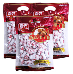 Chun Guang coconut candy classic pack close-up, glossy pieces, great for sharing.