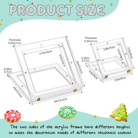 Chunful 3-5x3-5 inch stencil holder compact for small cookies.