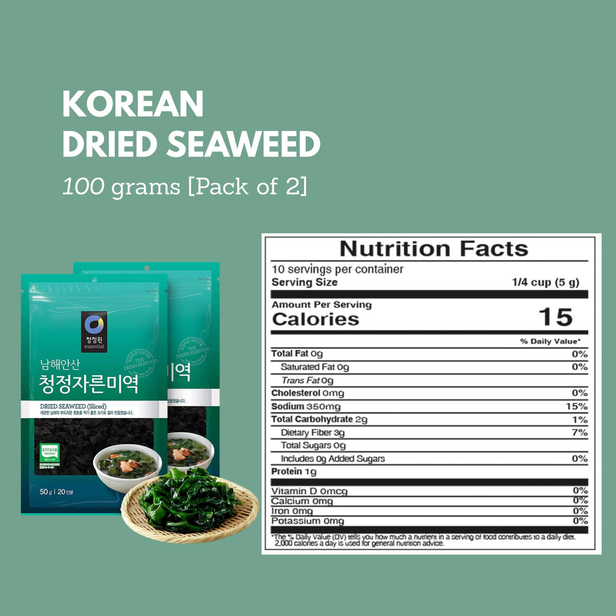 Chung Jung One baby wakame flakes with soft texture for miso soup