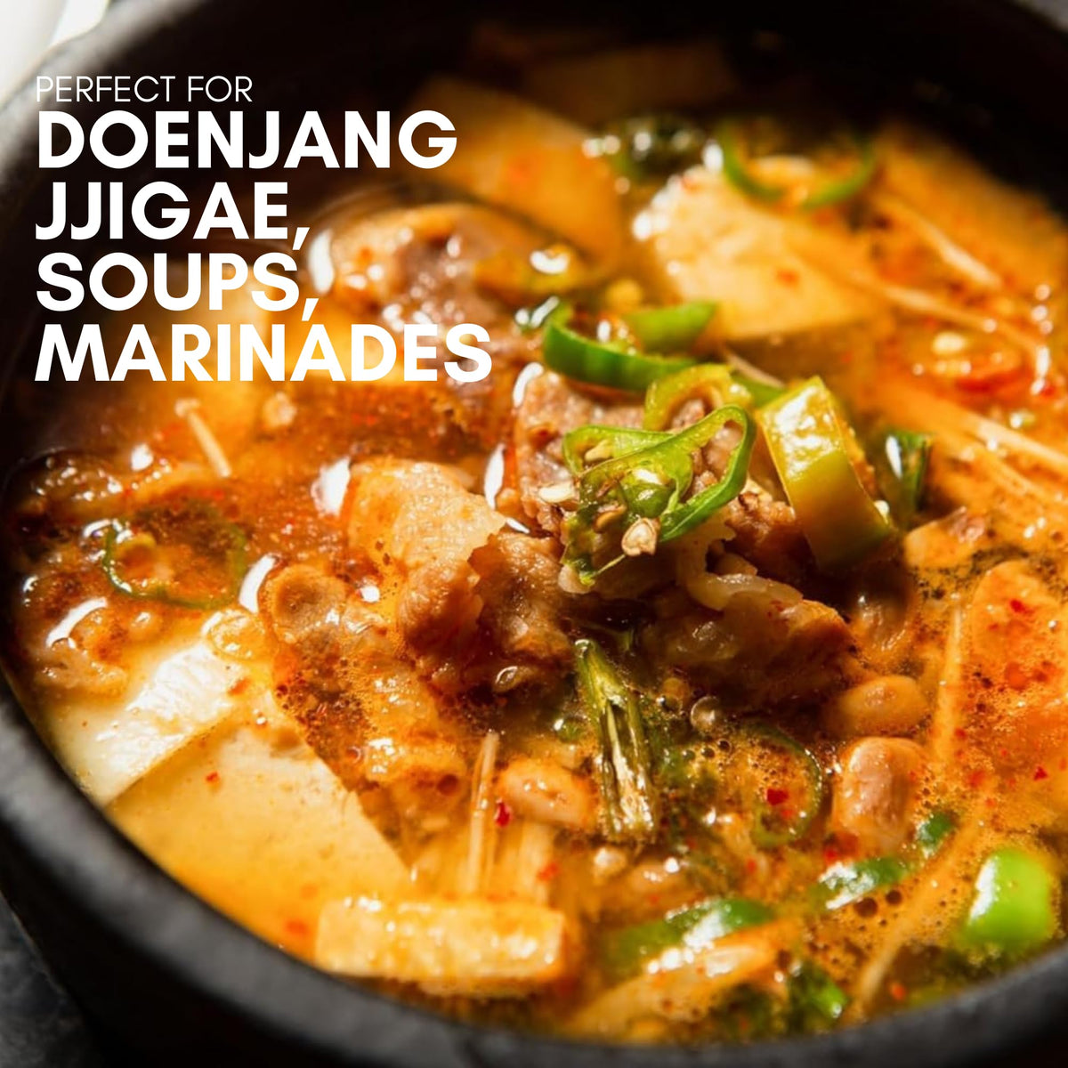 Chung Jung One Doenjang ingredients shot, fermentation depth at a glance