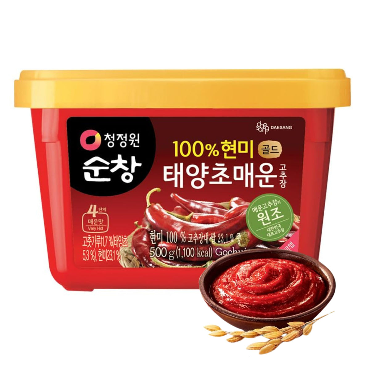 Chung Jung One gochujang bottle front for authentic Korean cooking flavor.