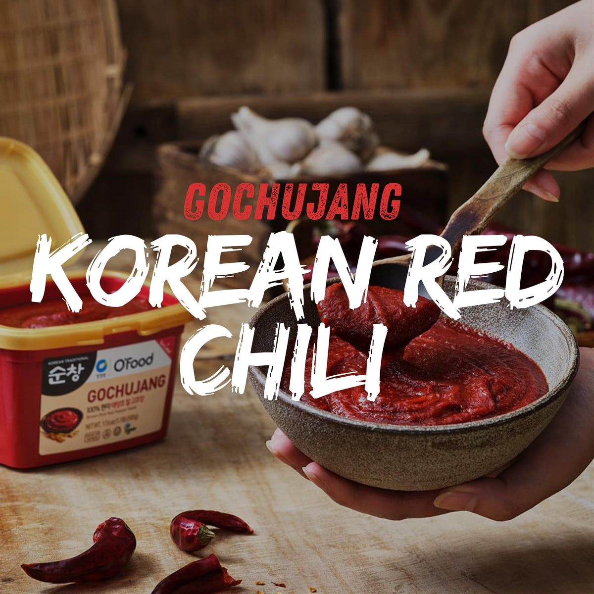 Chung Jung One gochujang being poured for easy saucing in meals.