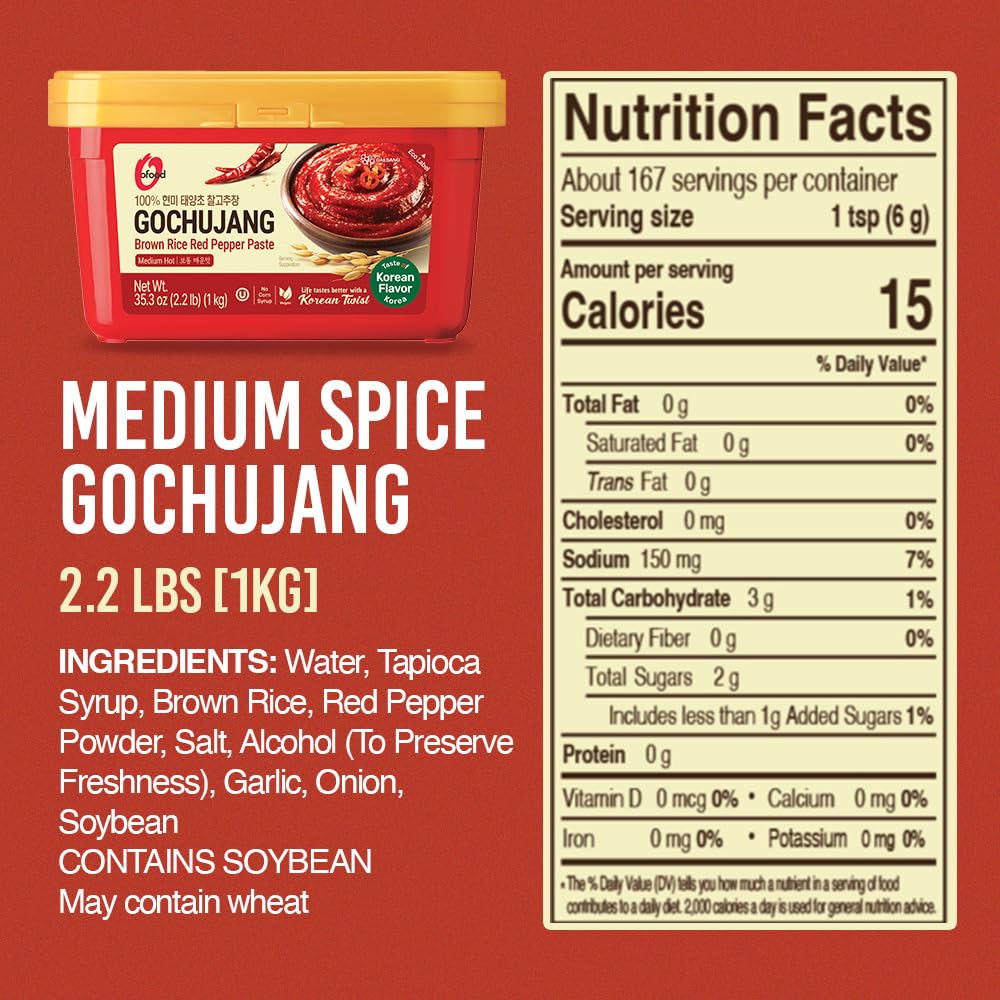 Chung Jung One gochujang spoon shown for dipping sauces and quick stir-fries.