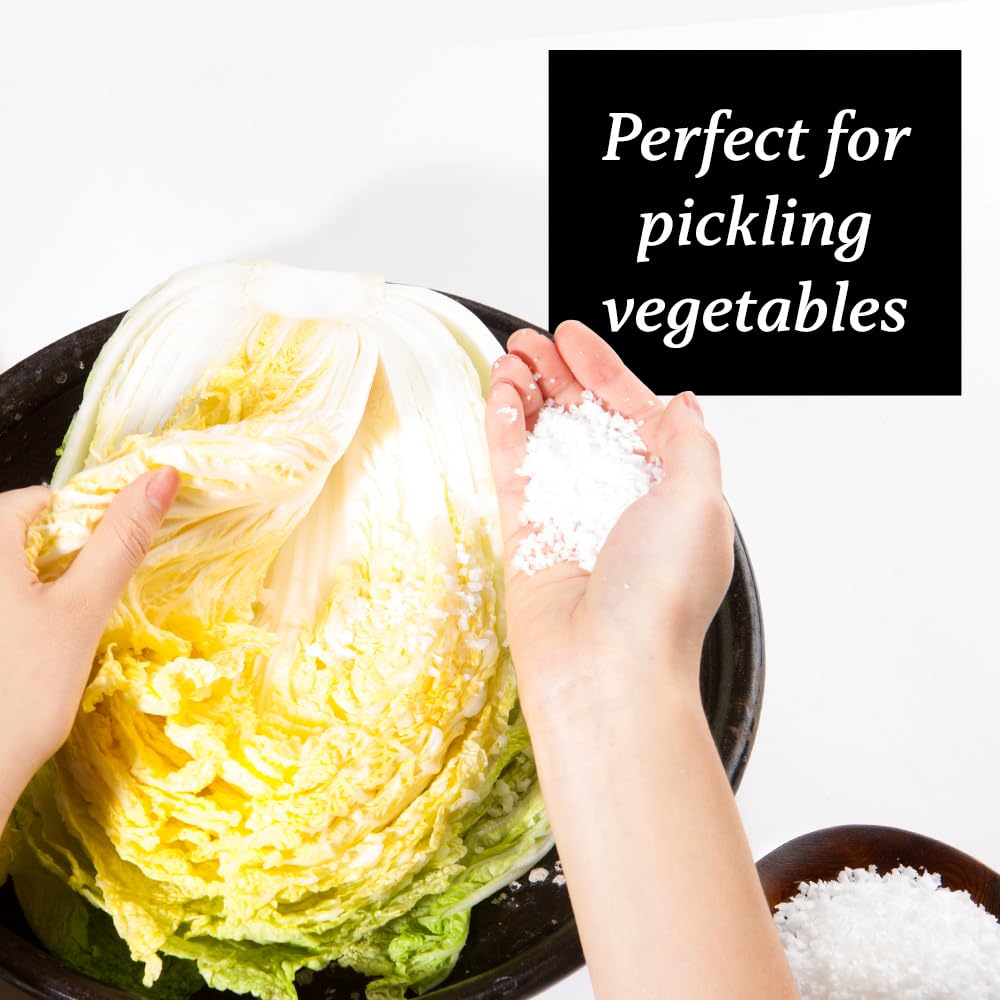 Chung Jung One kimchi brining salt showcases authentic flavor development