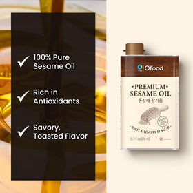 Chung Jung One premium sesame oil drizzle over salad and soups for depth