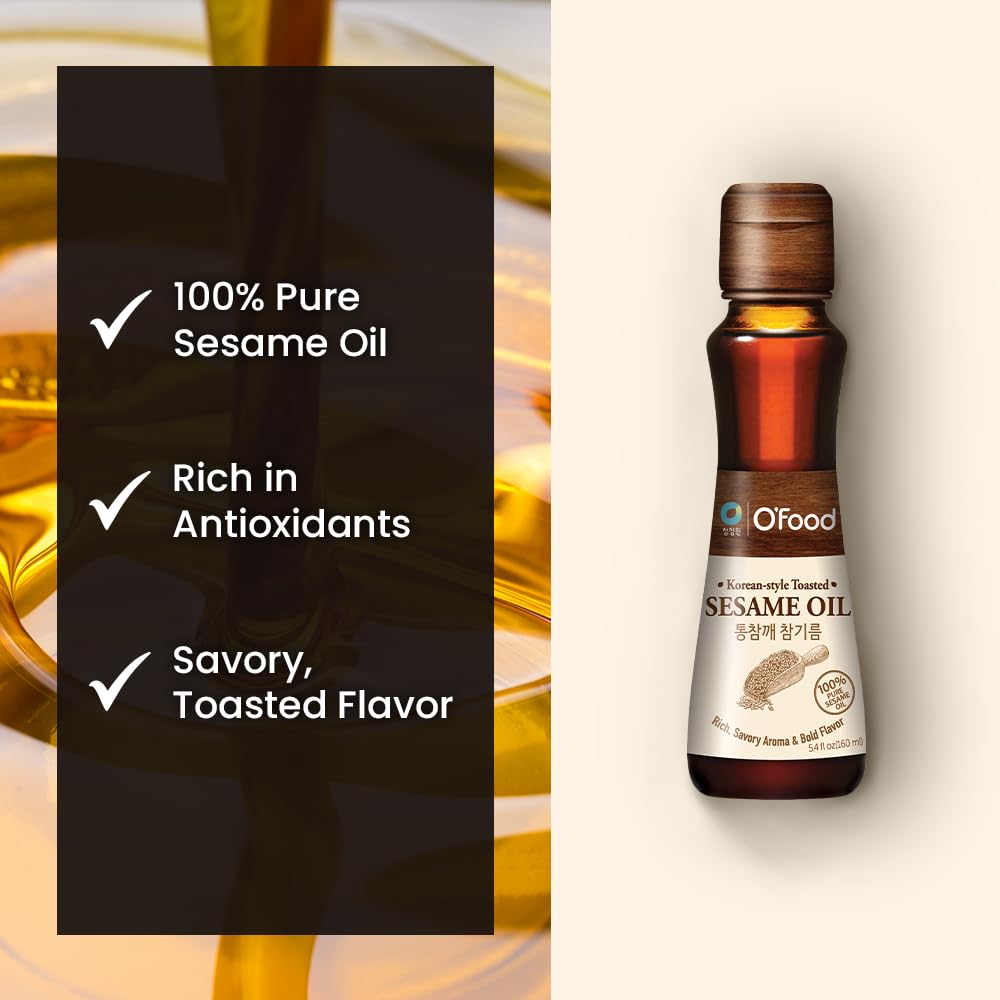 Chung Jung One Premium Sesame Oil bottle ideal for stir-fry and fried rice