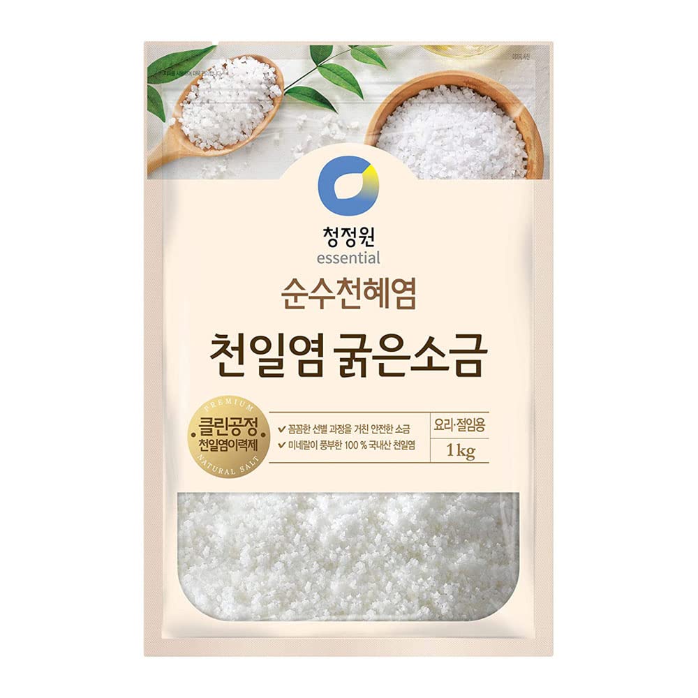 Chung Jung One Sinan Island sea salt crystals ideal for kimchi brine and mineral depth