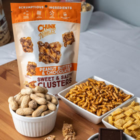 Chunk Nibbles roasted peanuts create a nutty aroma and satisfying crunch.