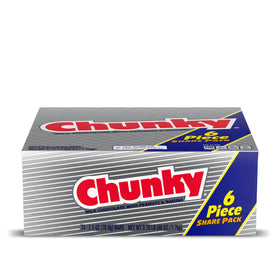 Chunky milk chocolate bar with peanuts and raisins, unwrapped, ready to snack anywhere.