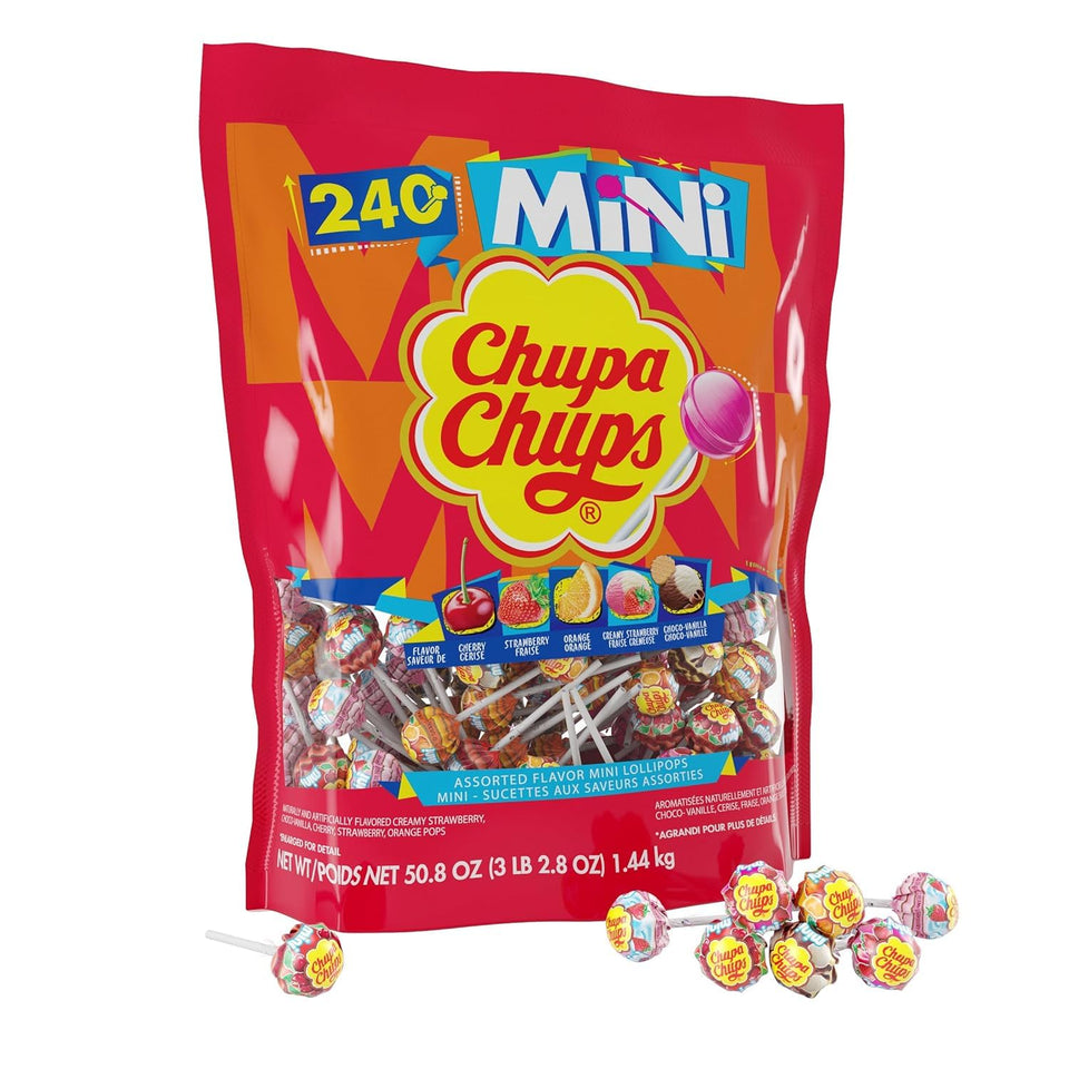 Chupa Chups mini lollipops bag of 240 for party sharing