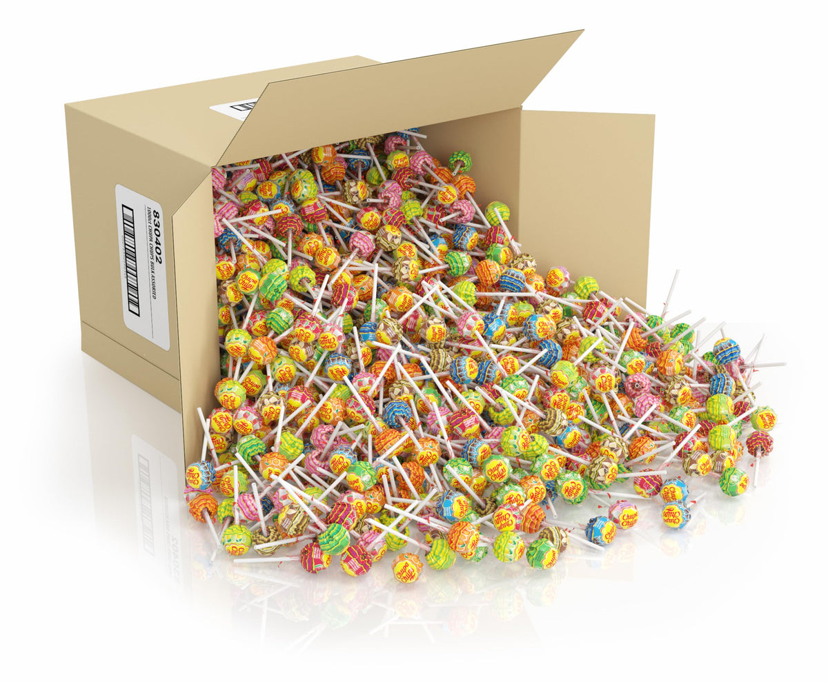 Chupa Chups plastic stick close-up showing durable design.