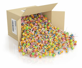 Chupa Chups plastic stick close-up showing durable design.