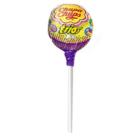 Chupa Chups XXL Trio mango-orange flavor layer with tropical brightness.