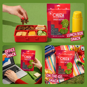 CHUZA Spicy Nopal Bites in a serving bowl, ready for sharing.