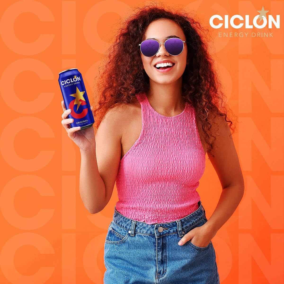 Ciclon Original Energy Drink 10oz can close-up highlighting crisp taste and on-the-go energy.