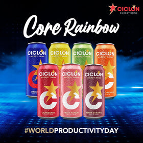 Ciclon Original Energy Drink gym-bag ready image reinforces portable energy for workouts.