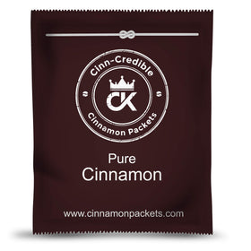 Cinn-Credible cinnamon packet stirred into tea for natural sweetness