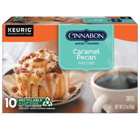 K-Cup compatibility icon showing CINNABON with Keurig machines