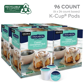 CINNABON light roast coffee pod brewed into a smooth cup.