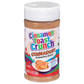 Cinnadust bottle ready for sprinkling on toast and yogurt.