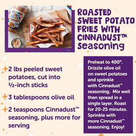 Cinnadust stirred into cookie dough for cinnamon warmth.
