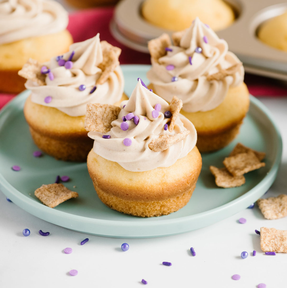 Cinnadust folded into cream cheese for zesty spread.