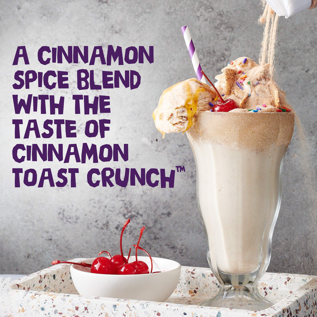 Cinnadust sprinkle on yogurt with fruit for a flavorful boost.