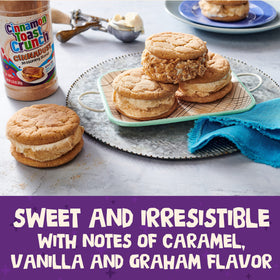 Cinnadust over ice cream adds caramel-vanilla graham notes.