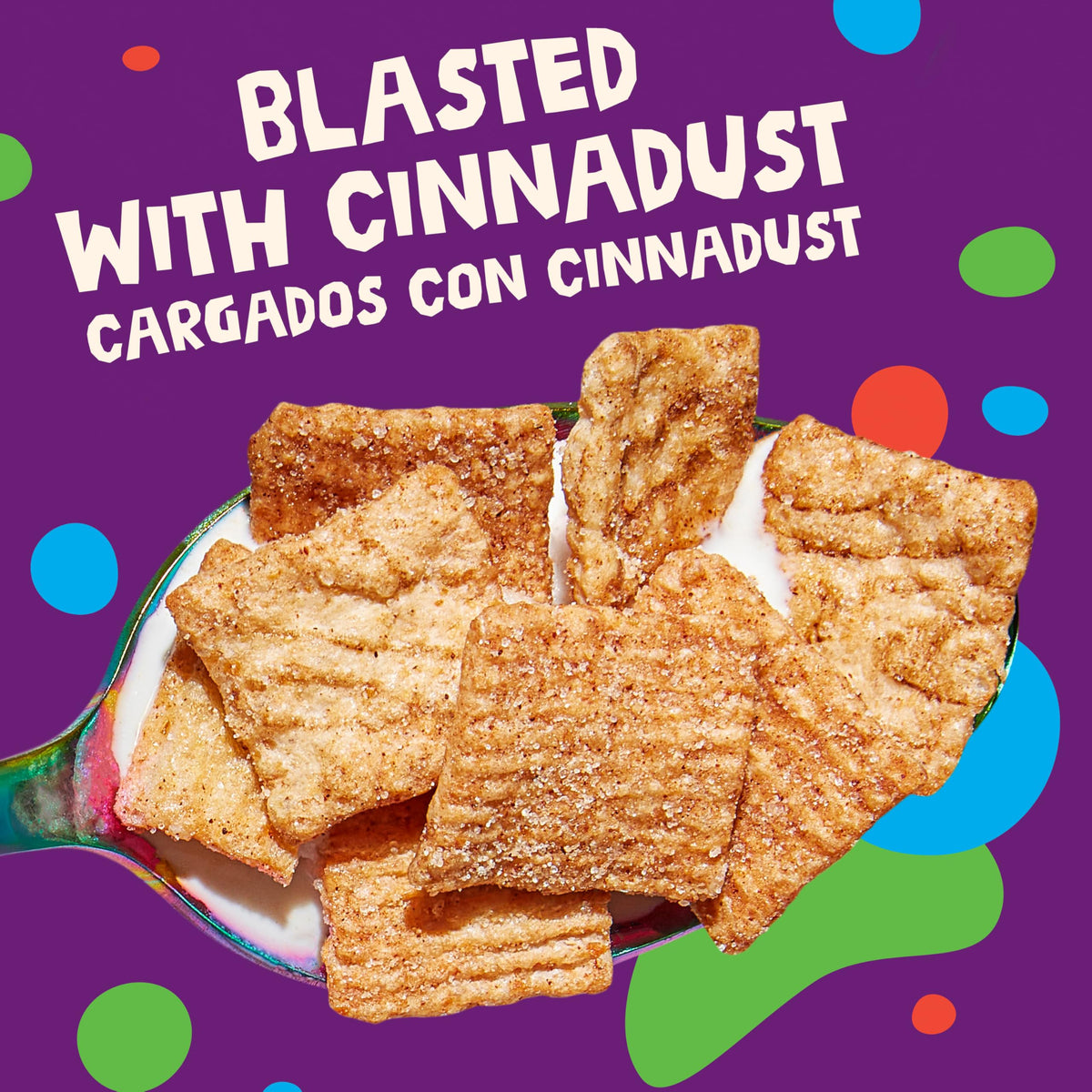Cinnamon Toast Crunch cereal-milk slurp captures CINNAMILK at the bottom.