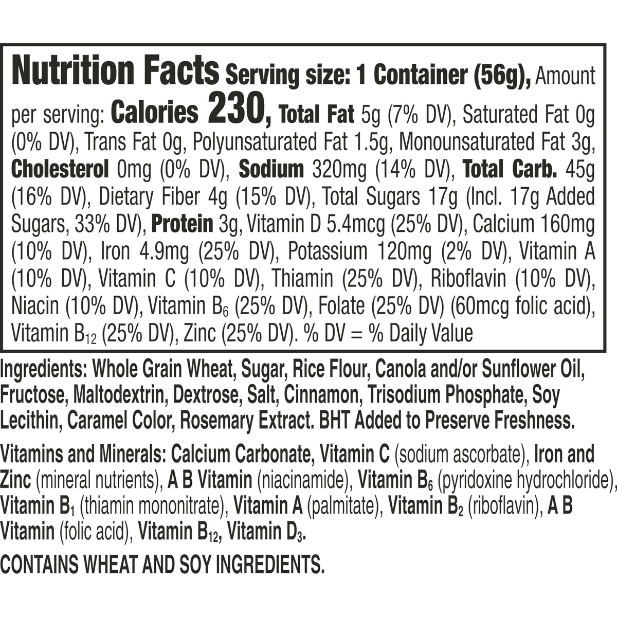 Cinnamon Toast Crunch whole-grain cereal cup promises a satisfying crunch anytime.