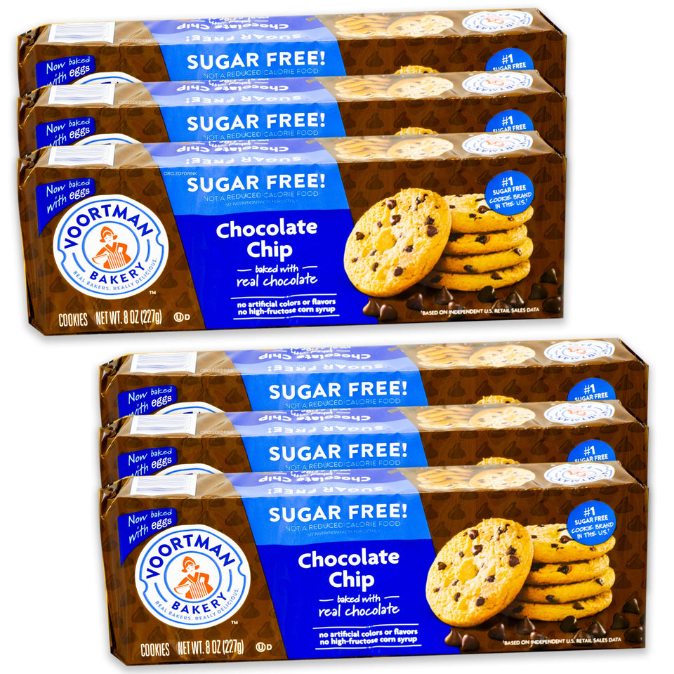 Circle of Drink Voortman sugar-free cookies in a six-pack, ideal for quick snacking.