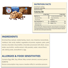 Voortman pecan chocolate chip cookies, crunchy nuts with smooth chocolate