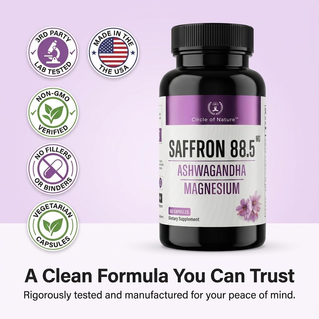 Circle of Nature clean formula no fillers emphasizes pure capsules.