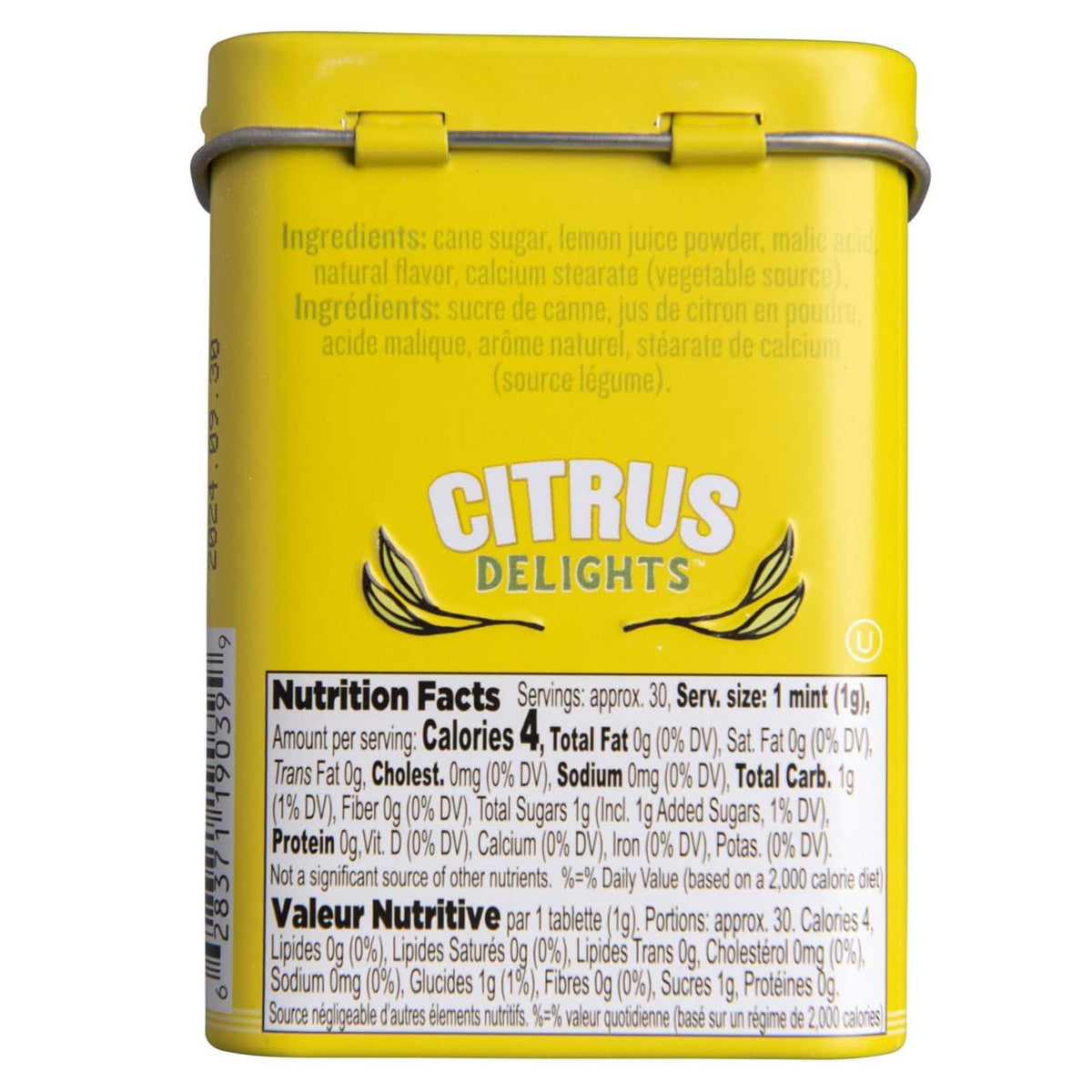 Gift-ready tin for citrus lovers and snack occasions