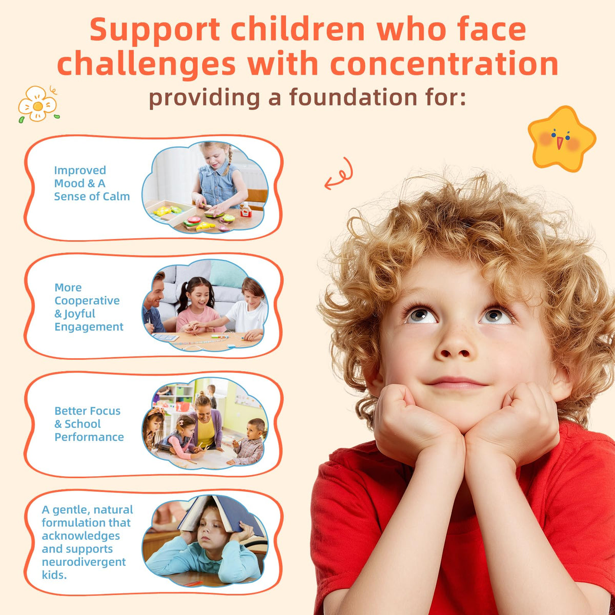 Pour shot of Civavo Saffron Gummies for Kids, convenient daily use.