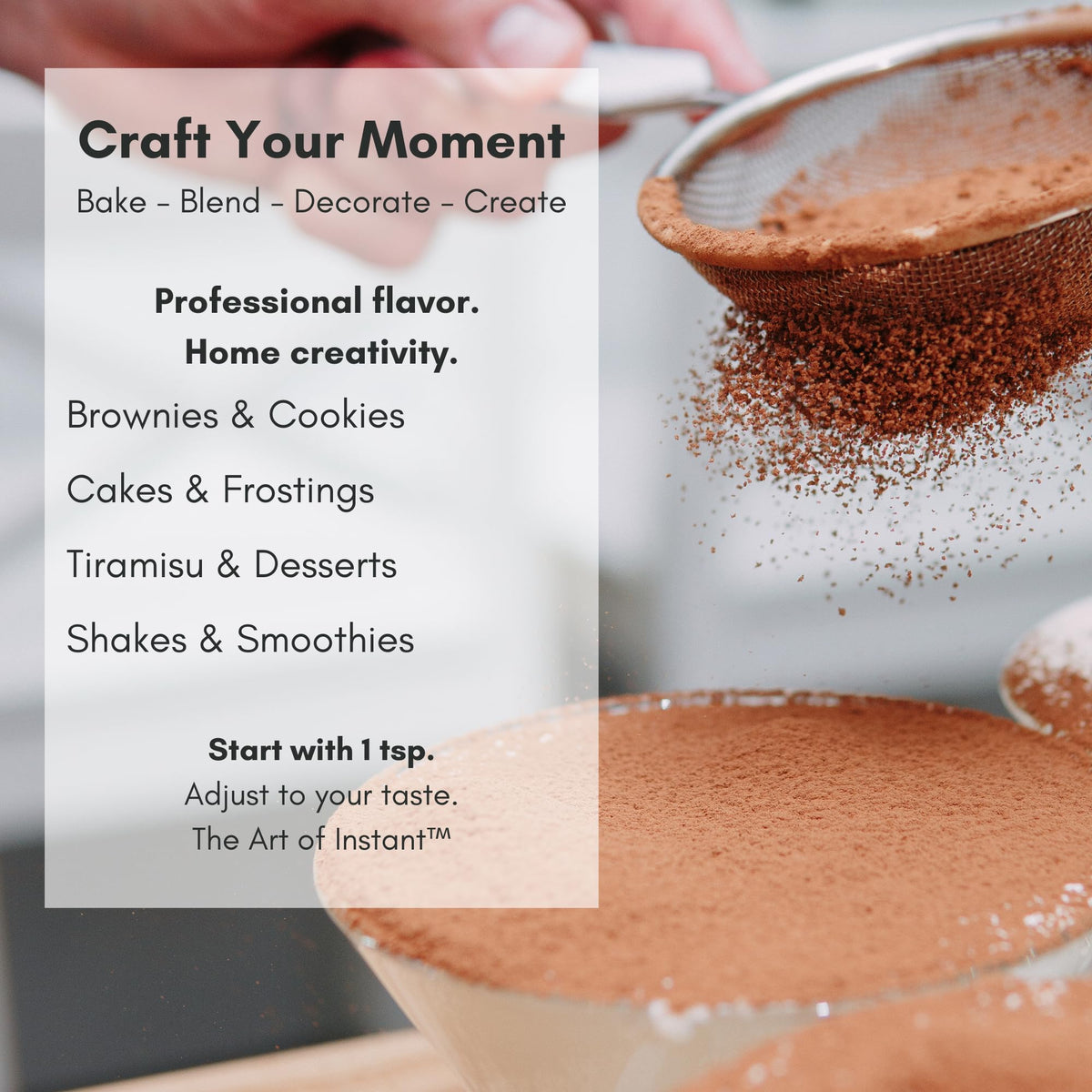 Civilized Coffee Espresso Powder Grande for baker's kitchen provides easy measuring in recipes