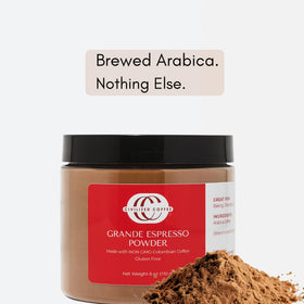 Civilized Coffee Espresso Powder Grande packaging is reusable and recyclable
