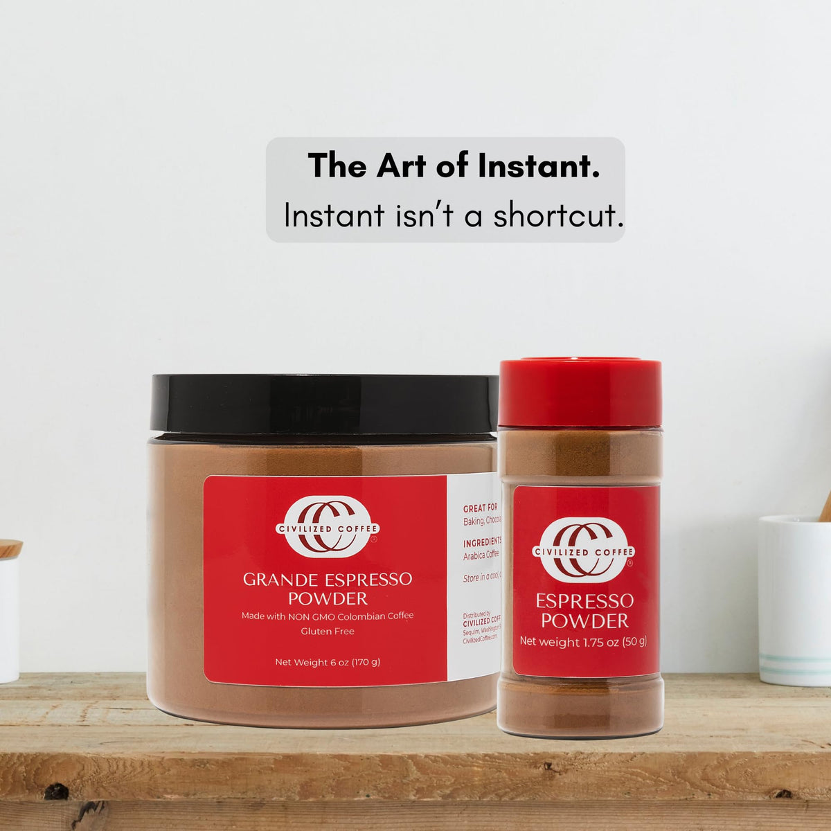 Civilized Coffee Espresso Powder Grande boosts shakes and mocktails with coffee flavor