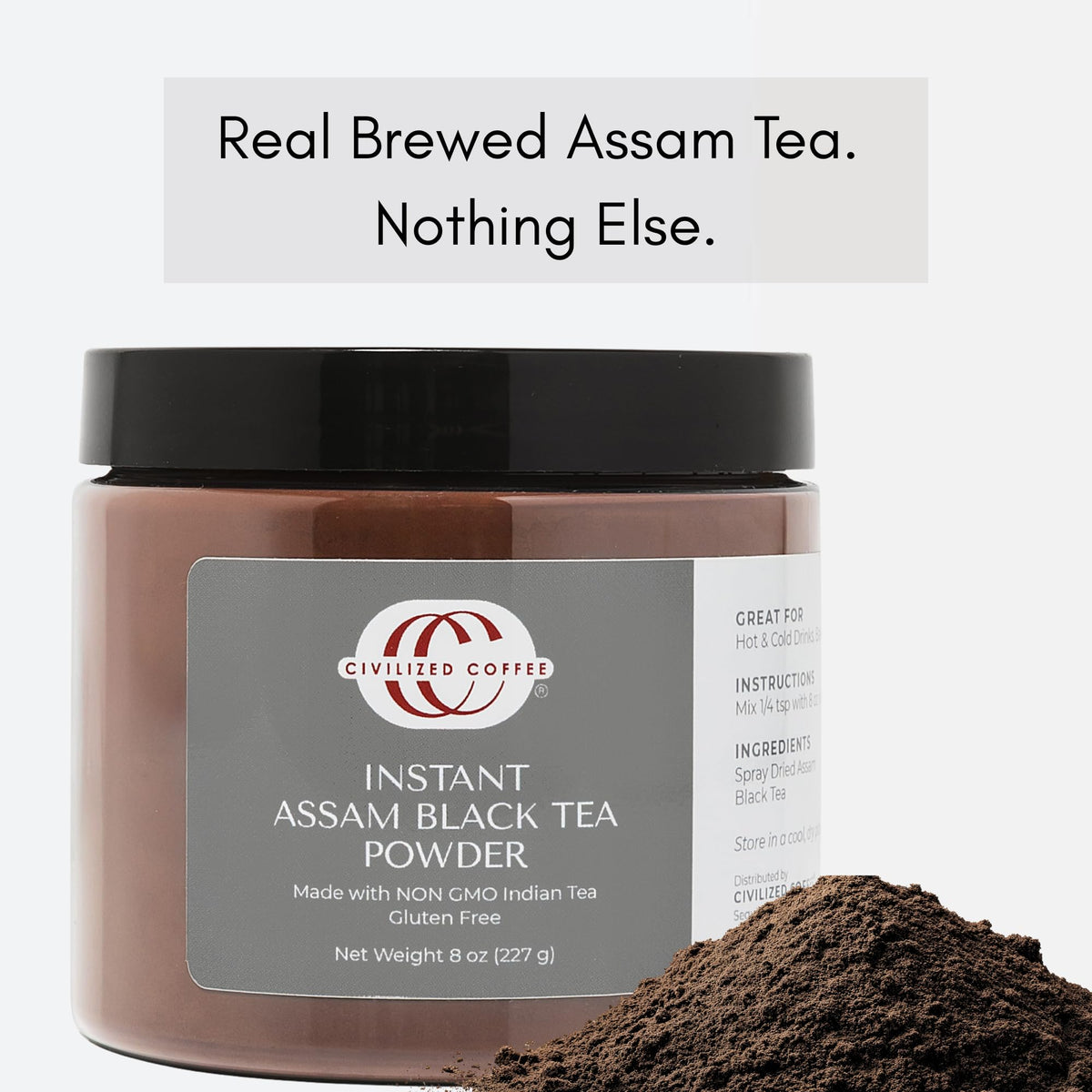 Kitchen ideas using Civilized Coffee Assam powder in recipes and beverages.
