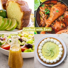 Civilized Coffee Lime Peel Zest ingredients highlight 100 percent natural USA grown fruit.