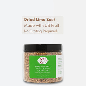 Civilized Coffee Lime Peel Zest finish adds a fresh citrus aroma to rice, soups, and syrups.