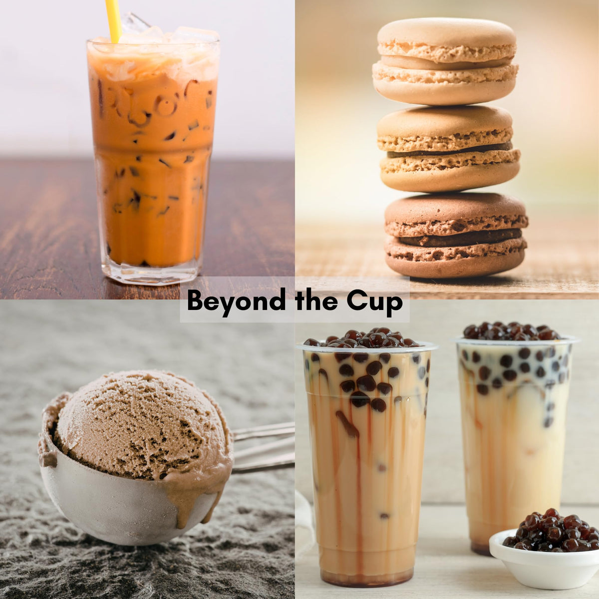 Civilized Coffee milk tea and lattes enhanced creatively.
