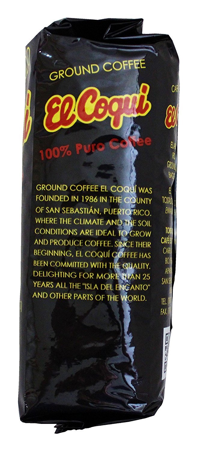 CIZIG Puerto Rico El Coqui ground coffee brew setup shows drip and French press suitability.
